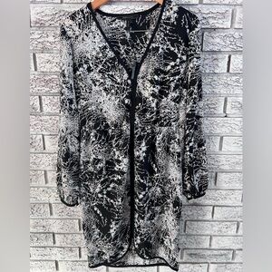 BCBGMaxAzria Monochrome Artistic Dress